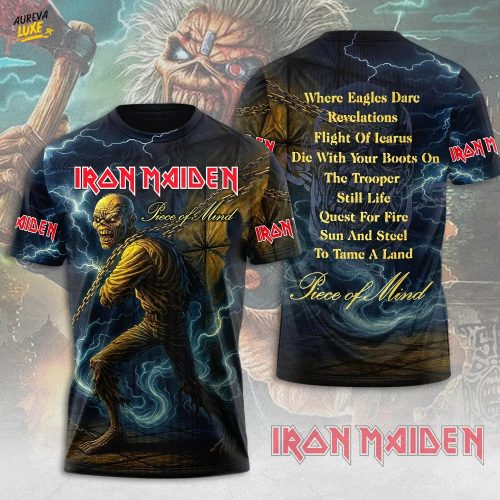 Iron Maiden Piece of Mind 3D Apparel