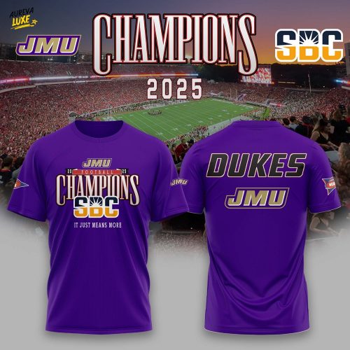 JMU Football 2025 SBC Champs Tshirt
