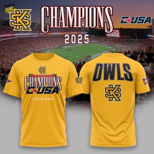 KS Football 2025 CUSA Champs Tshirt