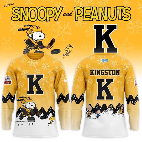 Kingston Frontenacs Snoopy and Peanuts Combo Hockey Jersey