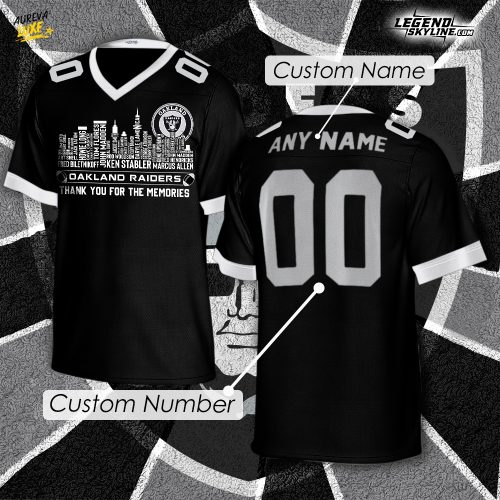 Las Vegas Raiders x Legend City Football Limited Edition Jersey-V-neck Short Sleeve Jersey