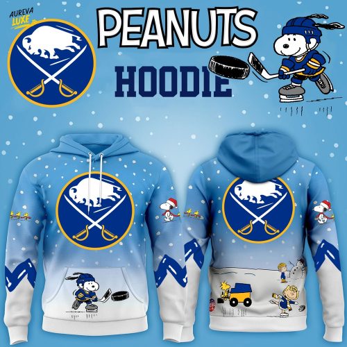 Limited Edition Buffalo Sabres x Peanuts Snoopy Winter Hockey Hoodie-3D Unisex Hoodie