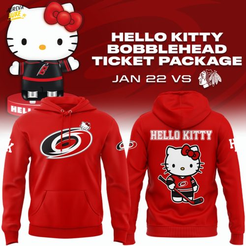 Limited Edition Carolina Hurricanes x Hello Kitty Night Hoodie