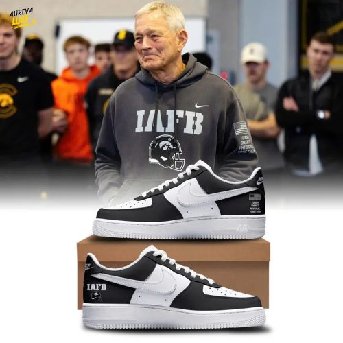 Limited Edition Coach Kirk Ferentz for fans Iowa Hawkeyes AF1 Sneakers