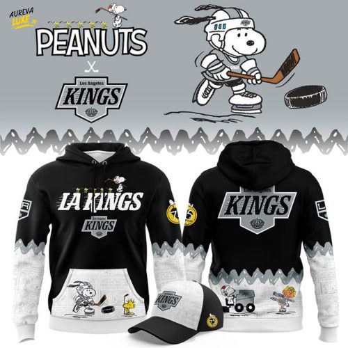 Limited Edition Los Angeles Kings '' Peanuts Night '' Snoopy Hoodie