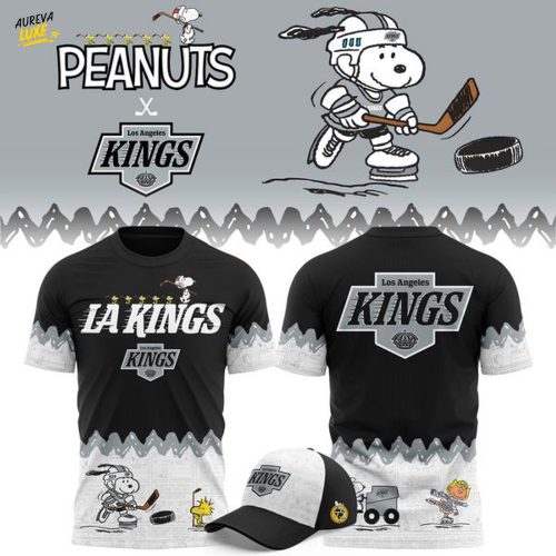 Limited Edition Los Angeles Kings '' Peanuts Night '' Snoopy T-shirt