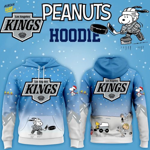 Limited Edition Los Angeles Kings x Peanuts Snoopy Winter Hockey Hoodie-3D Unisex Hoodie