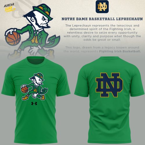 Limited Edition ND 🏀 Basketball Leprechaun Green TShirt