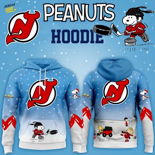 Limited Edition New Jersey Devils x Peanuts Snoopy Winter Hockey Hoodie-3D Unisex Hoodie