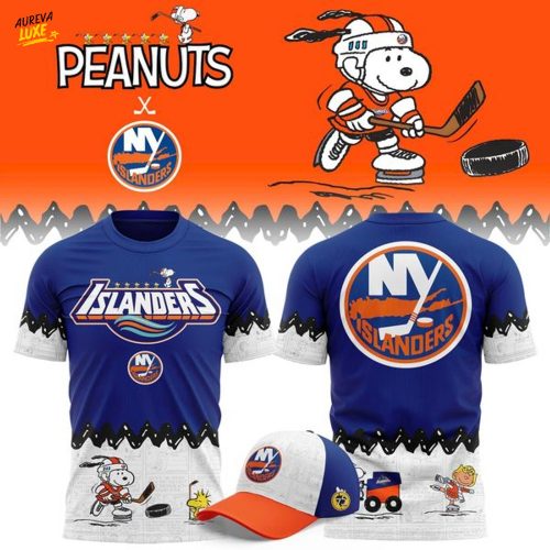 Limited Edition New York Islanders '' Peanuts Night '' Snoopy T-shirt