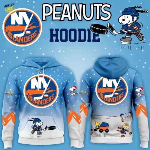 Limited Edition New York Islanders x Peanuts Snoopy Winter Hockey Hoodie-3D Unisex Hoodie