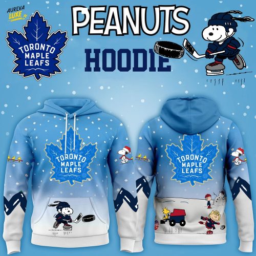 Limited Edition Toronto Maple Leafs x Peanuts Winter Hockey Hoodie-3D Unisex Hoodie