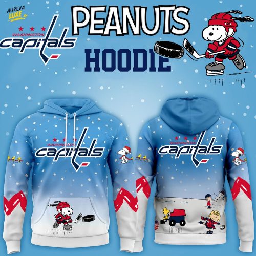 Limited Edition Washington Capitals x Peanuts Winter Hockey Hoodie-3D Unisex Hoodie