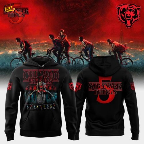 Limited Editions Chicago Bears x Stranger Things Special Hoodie