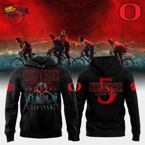Limited Editions Oregon Ducks x Stranger Things Special Hoodie