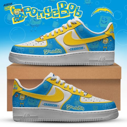 Los Angeles Chargers NFL x SpongeBob Limited Edition Air Force 1 | Cutest Drop of the Year