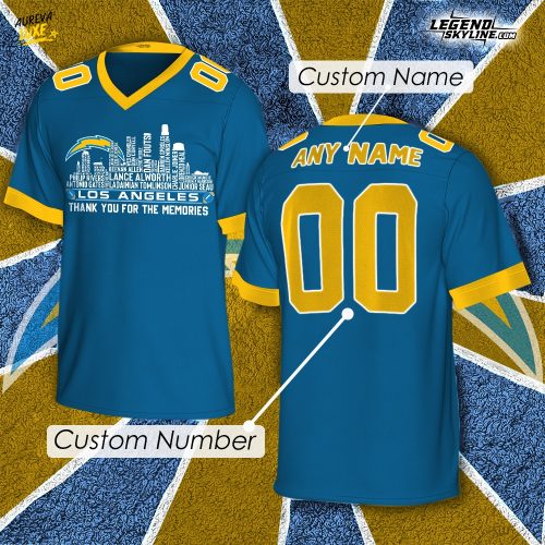 Los Angeles Chargers x Legend City Football Limited Edition Jersey-V-neck Short Sleeve Jersey