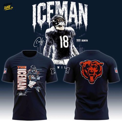 Men's Navy Chicago Bears Caleb Williams Iceman T-shirt