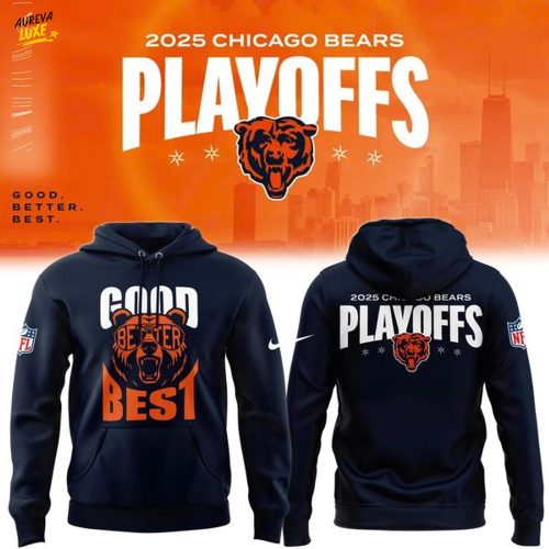 Men's Nike Navy Chiago Bears 2025 NFL Playoffs Special Hoodie