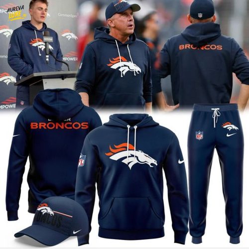 Men's Nike Navy Denver Broncos Club Fleece Pullover Hoodie