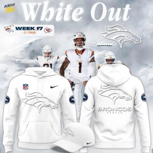 Men's Nike White Denver Broncos Sideline Standard Issue Alt Hoodie-V2