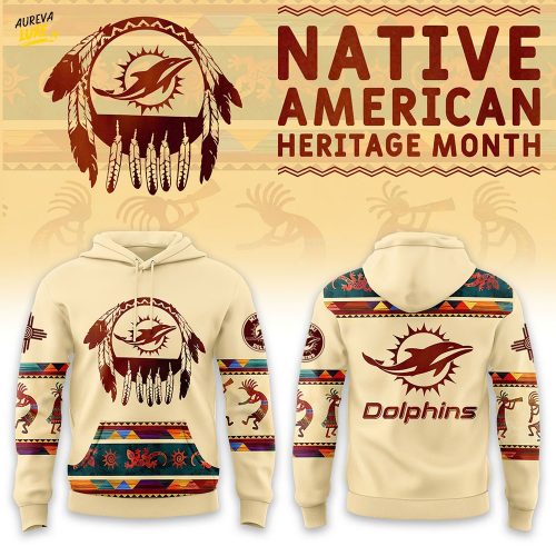 Miami Dolphins x Native American Heritage Limited Edition-3D Unisex Hoodie