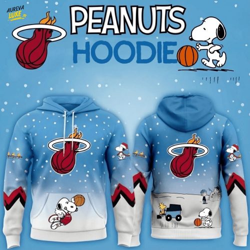 Miami Heat Basketball Peanuts Hoodie 2025 Limited Edition-3D Unisex Hoodie