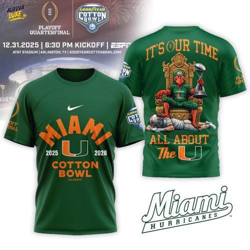 Miami Hurricanes | Premium NCAA 2025-2026 Cotton Bowl Champions Shirt MM