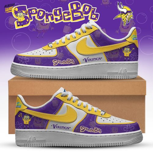 Minnesota Vikings NFL x SpongeBob Limited Edition Air Force 1 | Cutest Drop of the Year