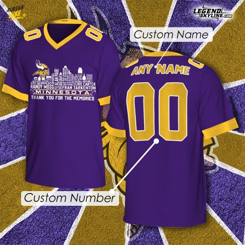 Minnesota Vikings x Legend City Football Limited Edition Jersey-V-neck Short Sleeve Jersey