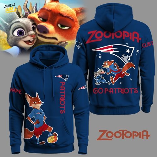 New England Patriots Football Zootopia Hoodie 2025 Limited Edition-3D Unisex Hoodie