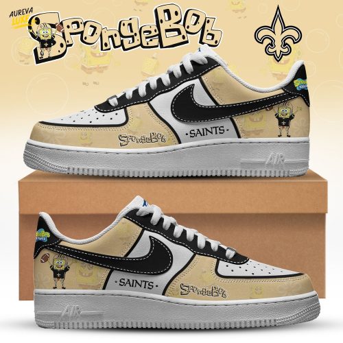 New Orleans Saints NFL x SpongeBob Limited Edition Air Force 1 | Cutest Drop of the Year