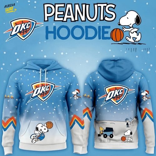 Oklahoma City Thunder Basketball Peanuts Hoodie 2025 Limited Edition-3D Unisex Hoodie