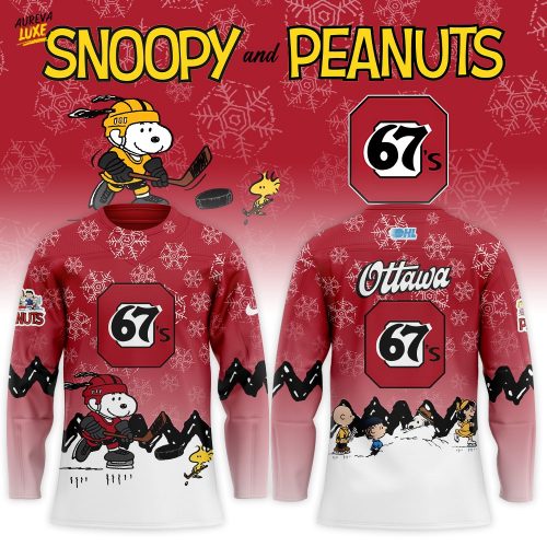 Ottawa 67’s Snoopy and Peanuts Combo Hockey Jersey