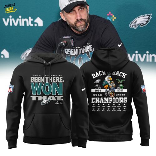 Philadelphia Eagles 2025 NFC East Division Champions Hoodie