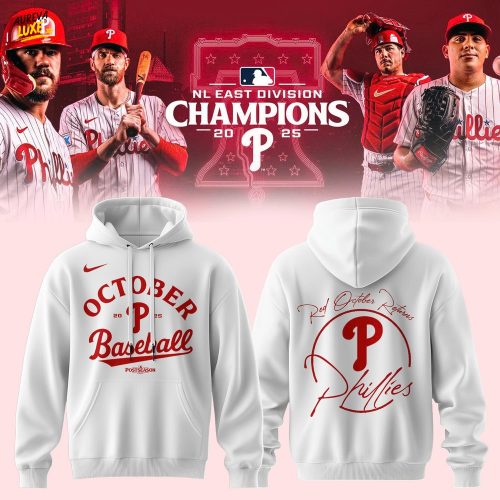 Philadelphia Phillies NL East Champions 2025 – Red October Returns Hoodie