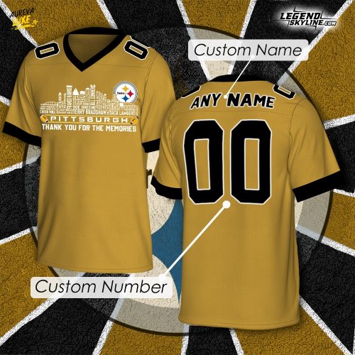 Pittsburgh Steelers x Legend City Football Limited Edition Jersey-V-neck Short Sleeve Jersey