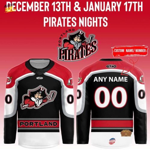 Portland Pirates x 2025 New Hockey Jersey for our Pirates Nights