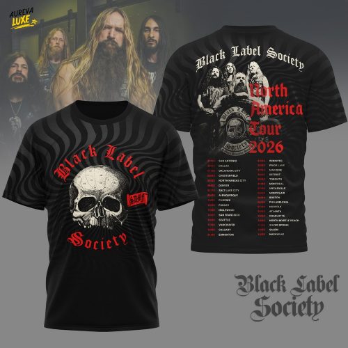 Premium Black Label Society North America Tour 2026  3D Shirt HI