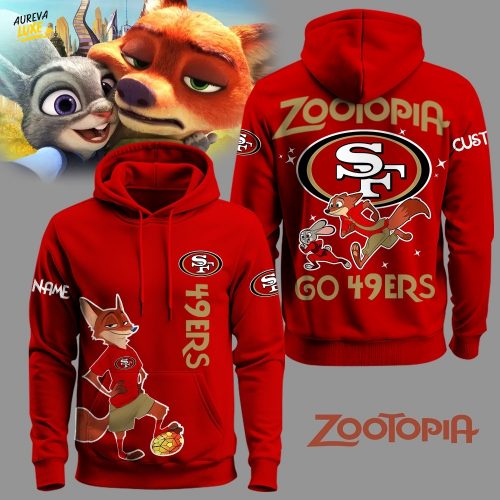 San Francisco 49ers Football Zootopia Hoodie 2025 Limited Edition-3D Unisex Hoodie