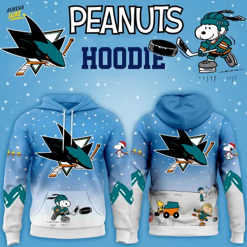 San Jose Sharks Hockey Peanuts Hoodie 2025 Limited Edition-3D Unisex Hoodie