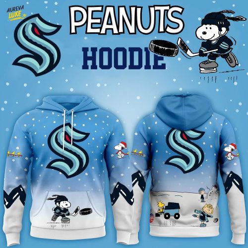 Seattle Kraken Hockey Peanuts Hoodie 2025 Limited Edition-3D Unisex Hoodie