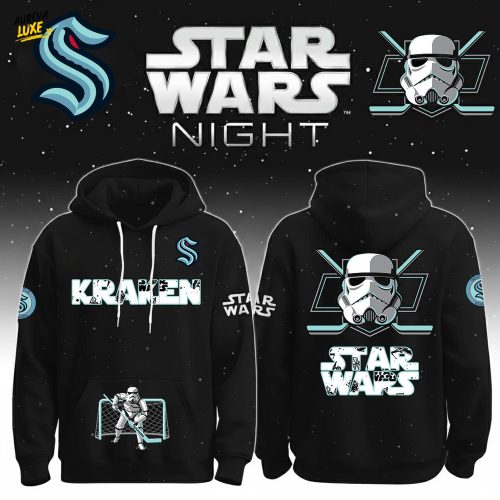 Seattle Kraken Hockey Star Wars Night Hoodie 2025 Limited Edition-3D Unisex Hoodie