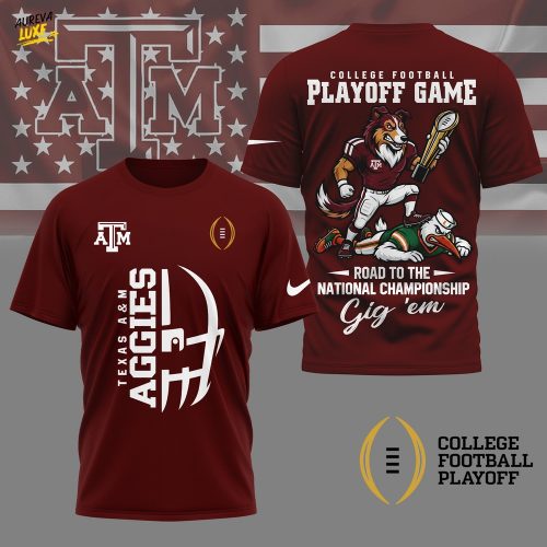 Texas A&M Aggies | Premium NCAA College Football Playoff Game 3D Shirt