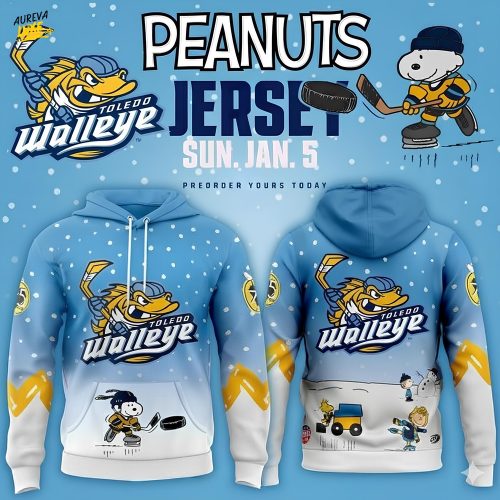 Toledo Walleye x Peanuts Winter Hockey Limited Hoodie-3D Unisex Hoodie