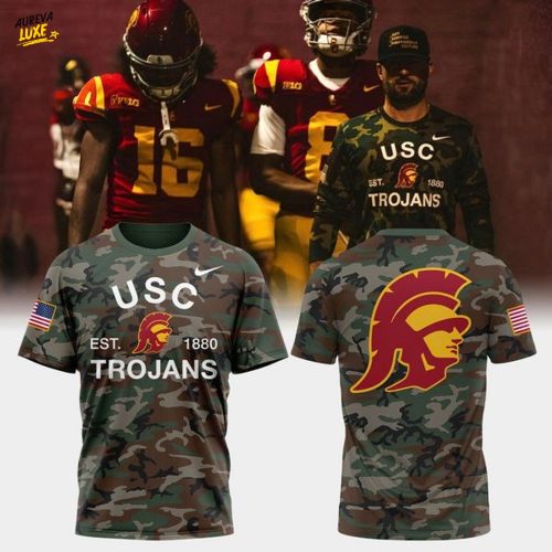 USC Trojans Football Coach Chad Savage Nike Camo T-shirt