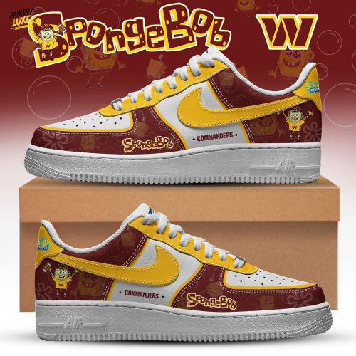 Washington Commanders NFL x SpongeBob Limited Edition Air Force 1 | Cutest Drop of the Year