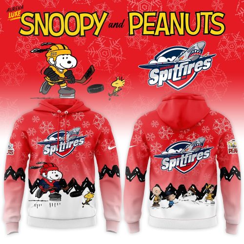 Windsor Spitfires Snoopy and Peanuts Combo Hoodie