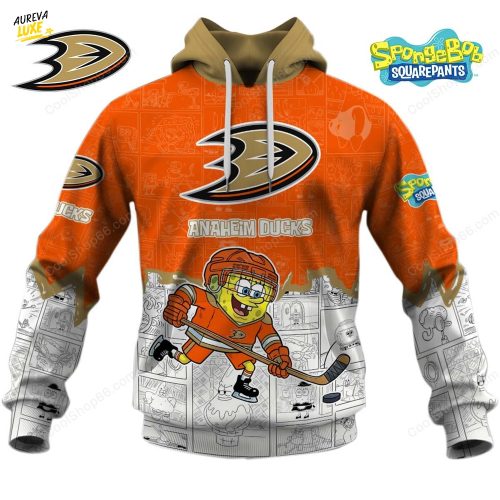 Anaheim Ducks SpongeBob Hoodie