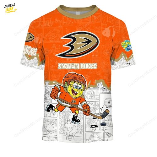 Anaheim Ducks SpongeBob Tshirt